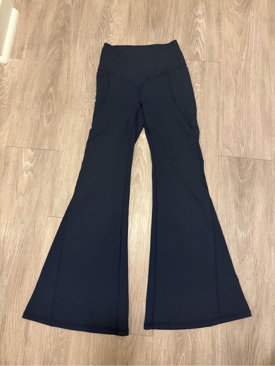 Fabletics Pants - Fabletics High-Waist Flare Workout Pants - Navy XS